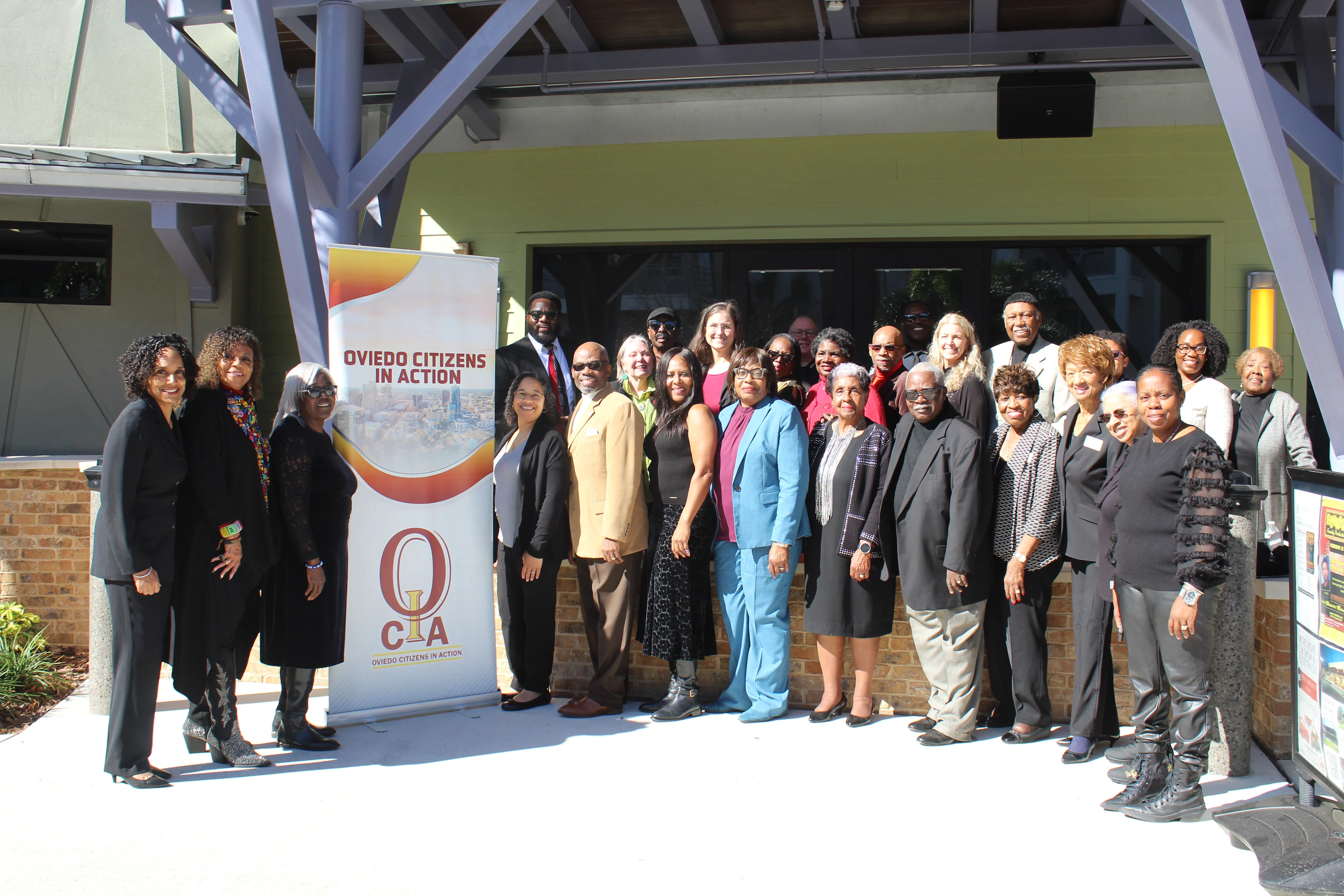 A photo of OCIA's volunteers and staff.